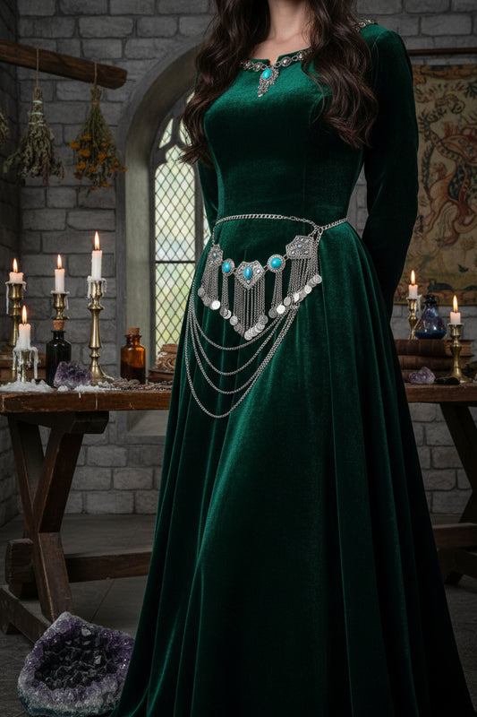 Coin Waist Chain - Sorceress Sanctuary blue-black