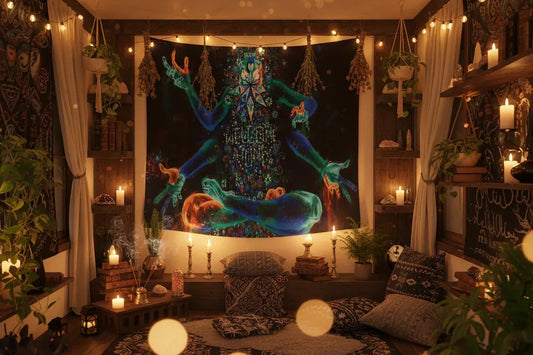 Cosmic Abstract Tapestry - Sorceress Sanctuary 150×100cm-150×130cm-200×150cm