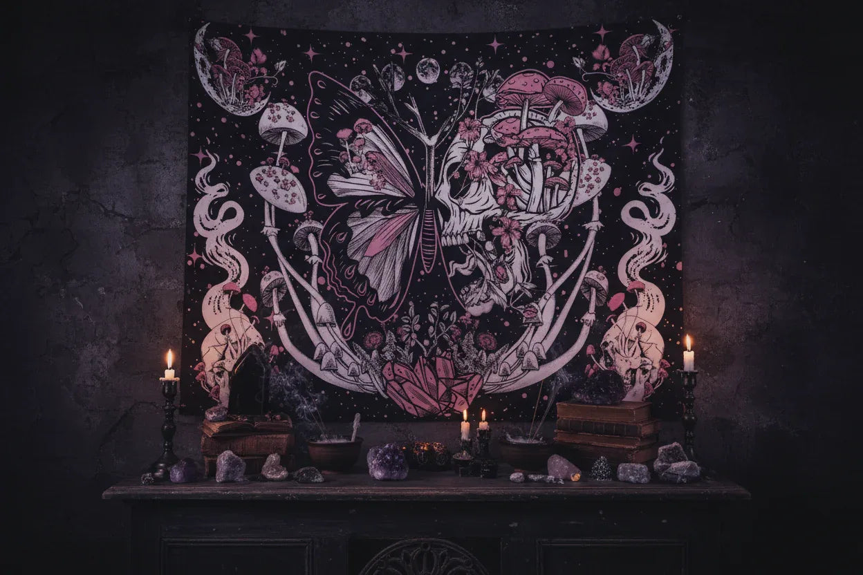 Cosmic Butterfly Tapestry - Sorceress Sanctuary 51.2inch*59.1inch-59.1inch*78.7inch