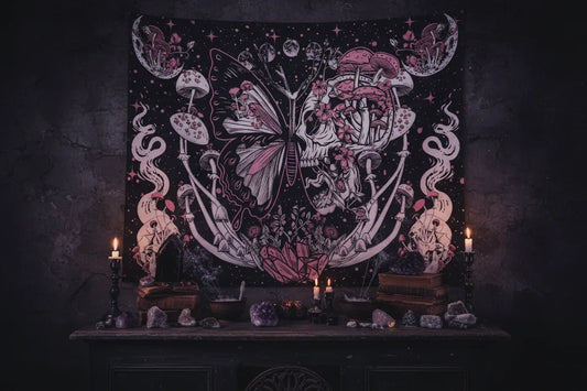 Cosmic Butterfly Tapestry - Sorceress Sanctuary 51.2inch*59.1inch-59.1inch*78.7inch
