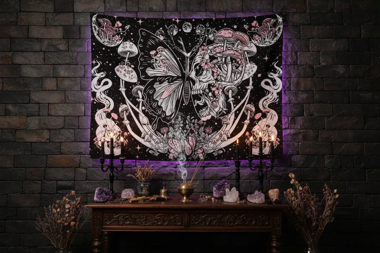 Cosmic Butterfly Tapestry - Sorceress Sanctuary 51.2inch*59.1inch-59.1inch*78.7inch