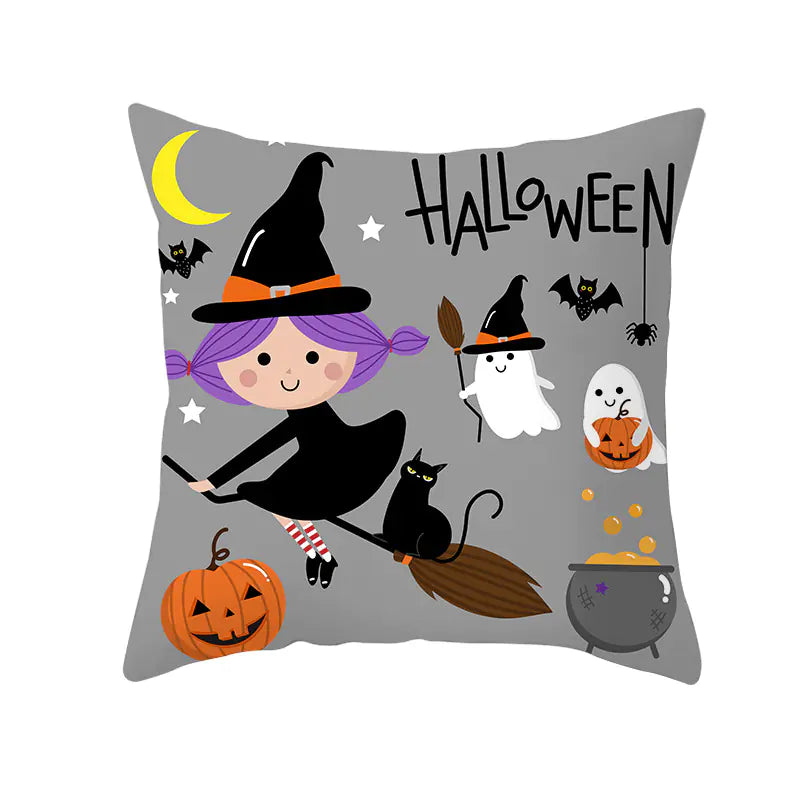 Halloween Witchy Cat & Pumpkin | Pillowcases Sorceress Sanctuary