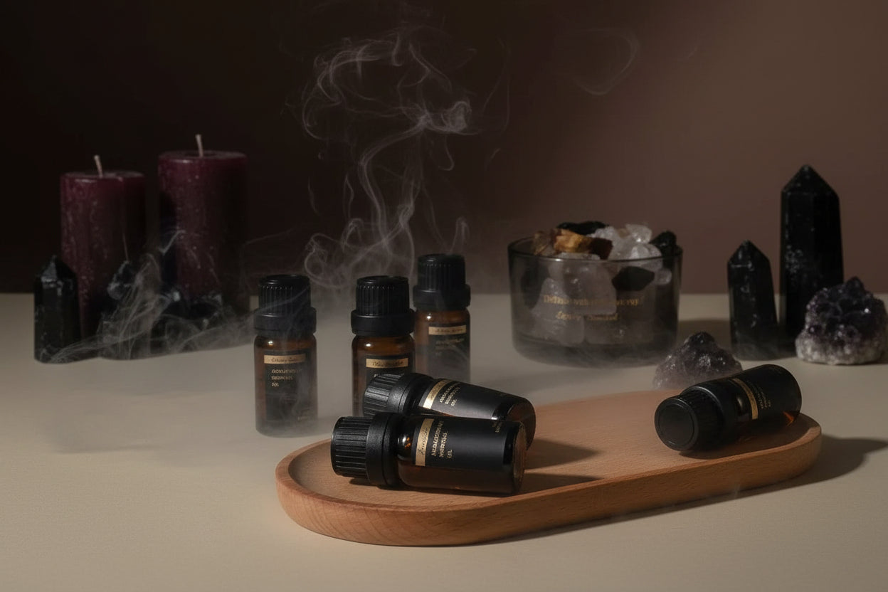 Crystal Aroma Stones - Sorceress Sanctuary Lavender-Hilton Garden-Westin White Tea-British pear freesia-Blue wind chimes