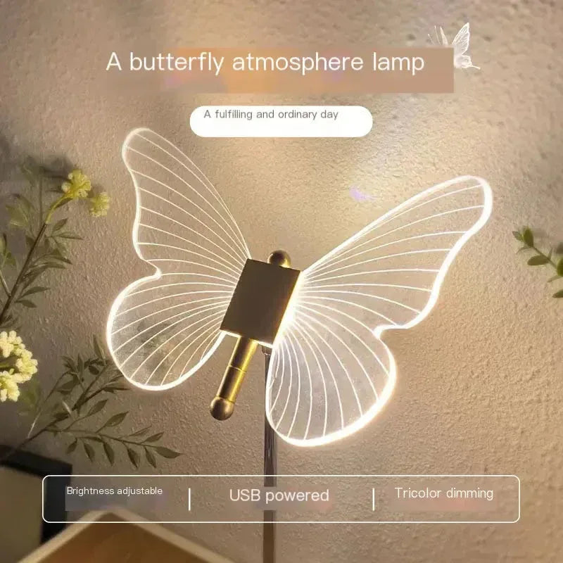 Crystal Butterfly Light - Sorceress Sanctuary 3w / USB plug-3w / USB charging