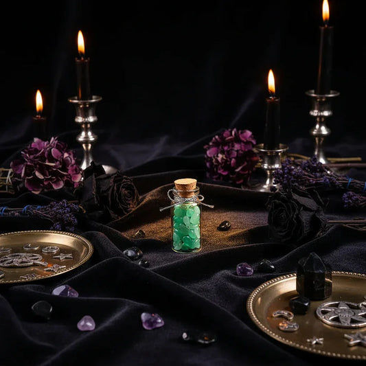 Crystal Drift Bottles - Sorceress Sanctuary Gravel Drifting Bottle Wooden Box Set