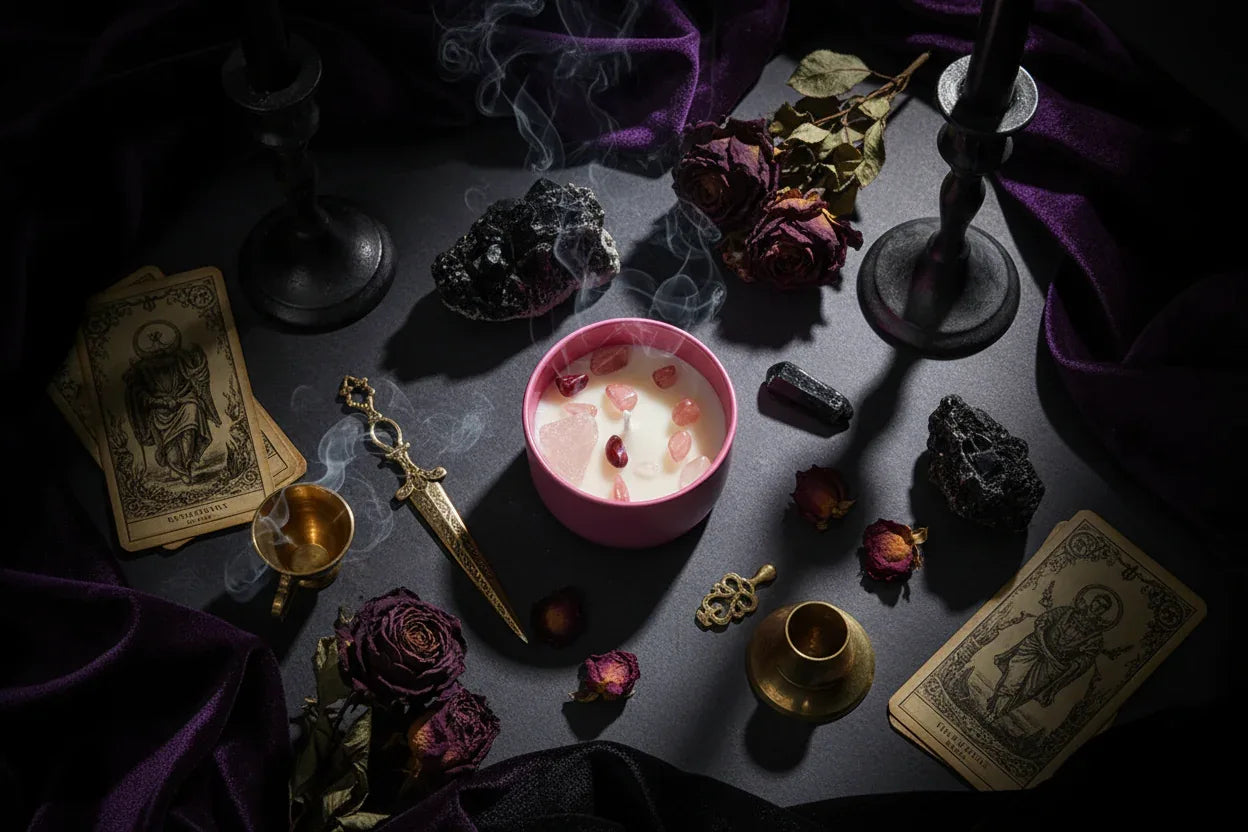 Crystal Flower Candle - Sorceress Sanctuary Colorful Cup Gift Box: 7 * 5cm = diameter * height / Soy wax: fruit blood orange-Colorful Cup Gift Box: 7 * 5cm = diameter * height / Handmade shape: Green Grape-Colorful Cup Gift Box: 7 * 5cm = diameter * height / Crystal Stone: British pear freesia-Colorful Cup Gift Box: 7 * 5cm = diameter * height / Handmade shape: Coffee Fragrance-Colorful Cup Gift Box: 7 * 5cm = diameter * height / Soy wax: Verbena