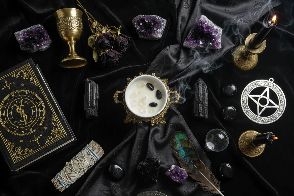 Crystal Flower Candle - Sorceress Sanctuary Colorful Cup Gift Box: 7 * 5cm = diameter * height / Soy wax: fruit blood orange-Colorful Cup Gift Box: 7 * 5cm = diameter * height / Handmade shape: Green Grape-Colorful Cup Gift Box: 7 * 5cm = diameter * height / Crystal Stone: British pear freesia-Colorful Cup Gift Box: 7 * 5cm = diameter * height / Handmade shape: Coffee Fragrance-Colorful Cup Gift Box: 7 * 5cm = diameter * height / Soy wax: Verbena