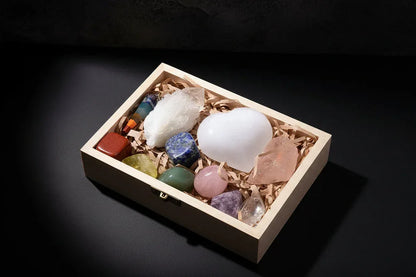 Crystal Healing Box (11 Pieces) - Sorceress Sanctuary natural