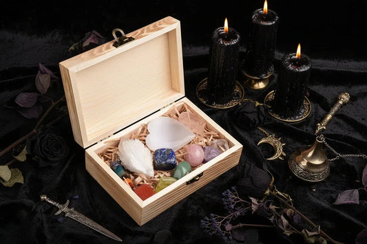 Crystal Healing Box (11 Pieces) - Sorceress Sanctuary natural