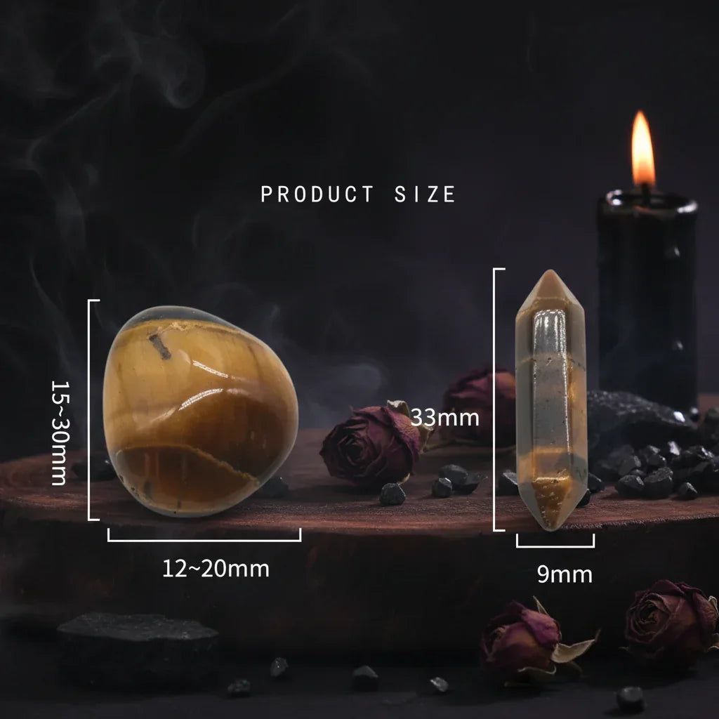 Crystal Healing Set - Sorceress Sanctuary 7pcs bag | Irregular-7pcs bag | Hexagonal Columns-14pcs box | (7 hexagonal + irregular)