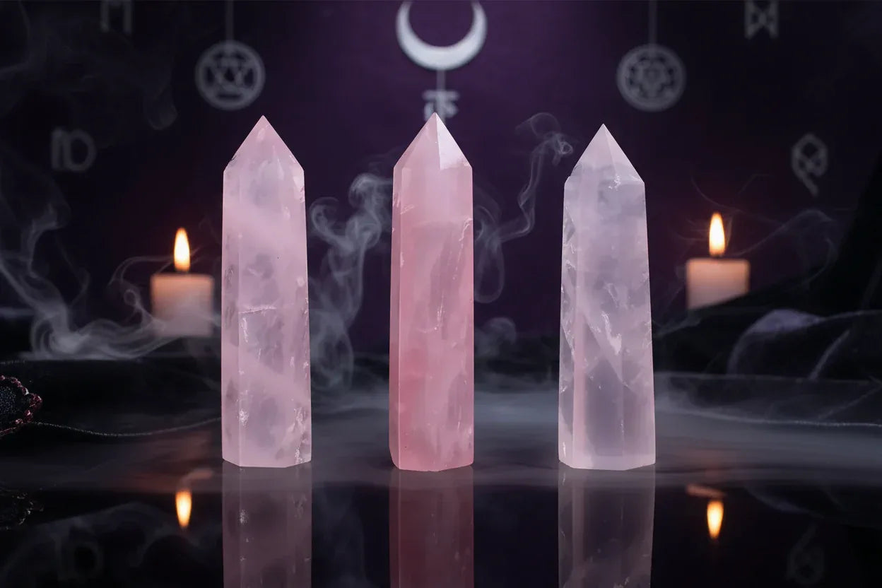 Crystal Pillars - Sorceress Sanctuary Obsidian / Standard-Dream Amethyst / Standard-Labradorite / Standard-Green Fluorite / Standard-Colorful Fluorite / Standard