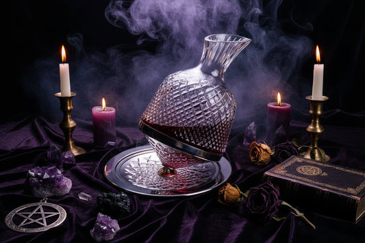 Crystal Rotating Decanter - Sorceress Sanctuary 1style-2style