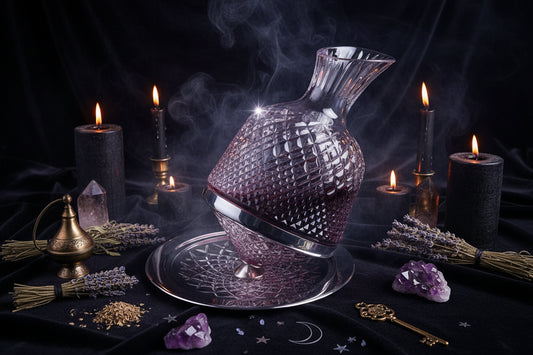 Crystal Rotating Decanter - Sorceress Sanctuary 1style-2style