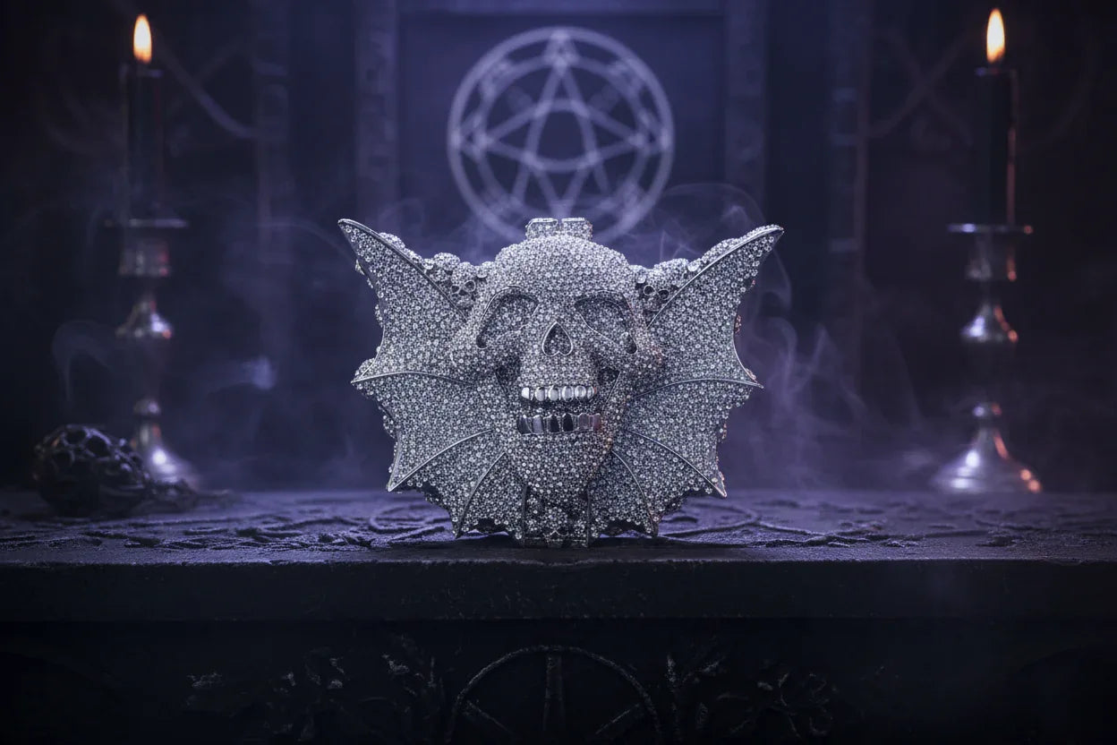 Crystal Skull Bag - Sorceress Sanctuary Silver