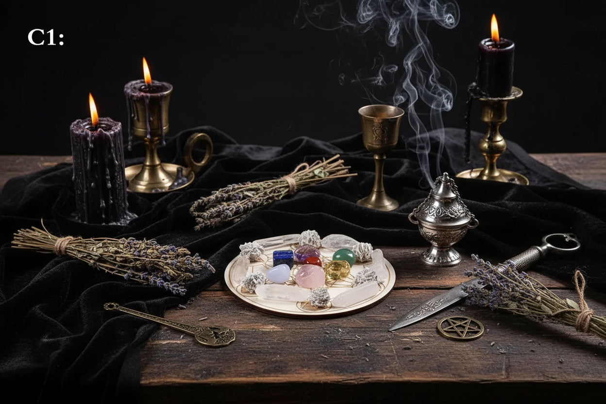 Crystal Yoga Set - Sorceress Sanctuary C1-C3-E-B1-C2