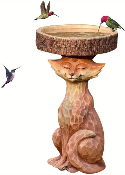 Enchanted Forest Fox | Bird Bath