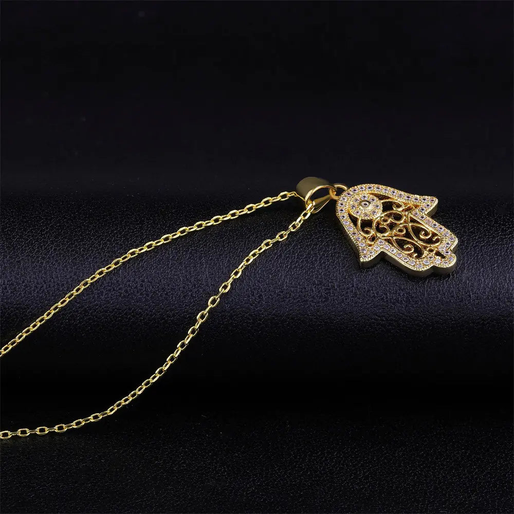Crystal Hand Protection Necklace