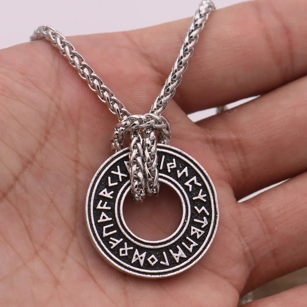 Viking Rune Circle Necklace