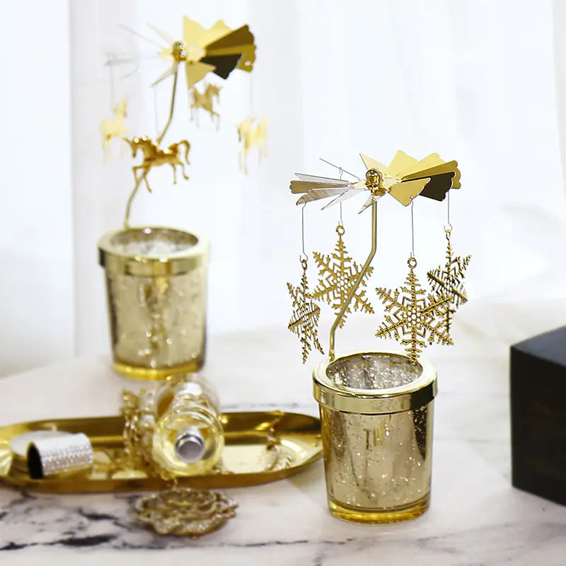Magical Rotating Candle Holder