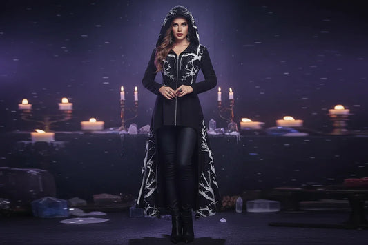 Dark Moon Robe - Sorceress Sanctuary Black-04 / 4X-Large