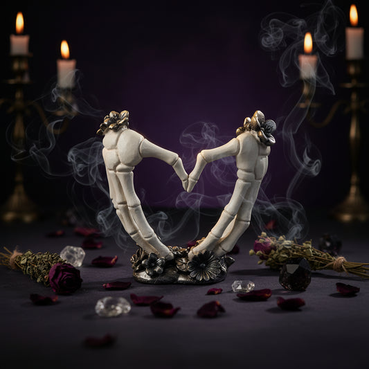 Dark Rose Skeleton - Sorceress Sanctuary Rose-Couple-Heart