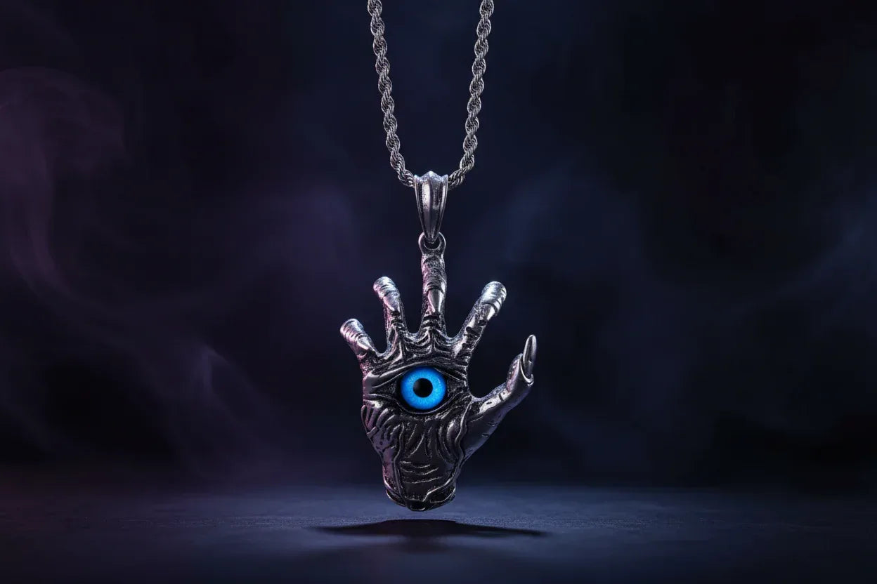 Demon Claw Necklace - Sorceress Sanctuary Green-Blue