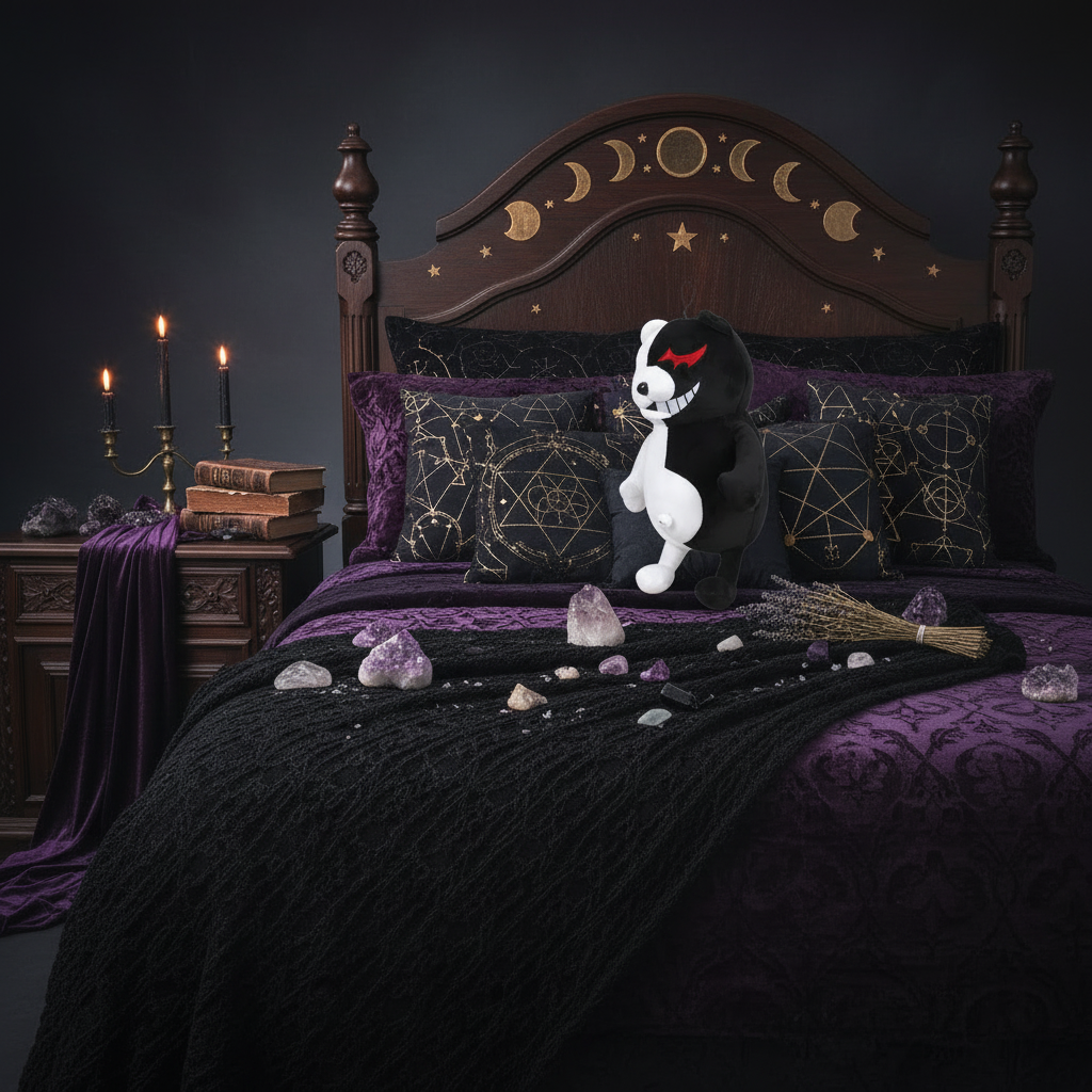 Devil Bear Plushie - Sorceress Sanctuary black