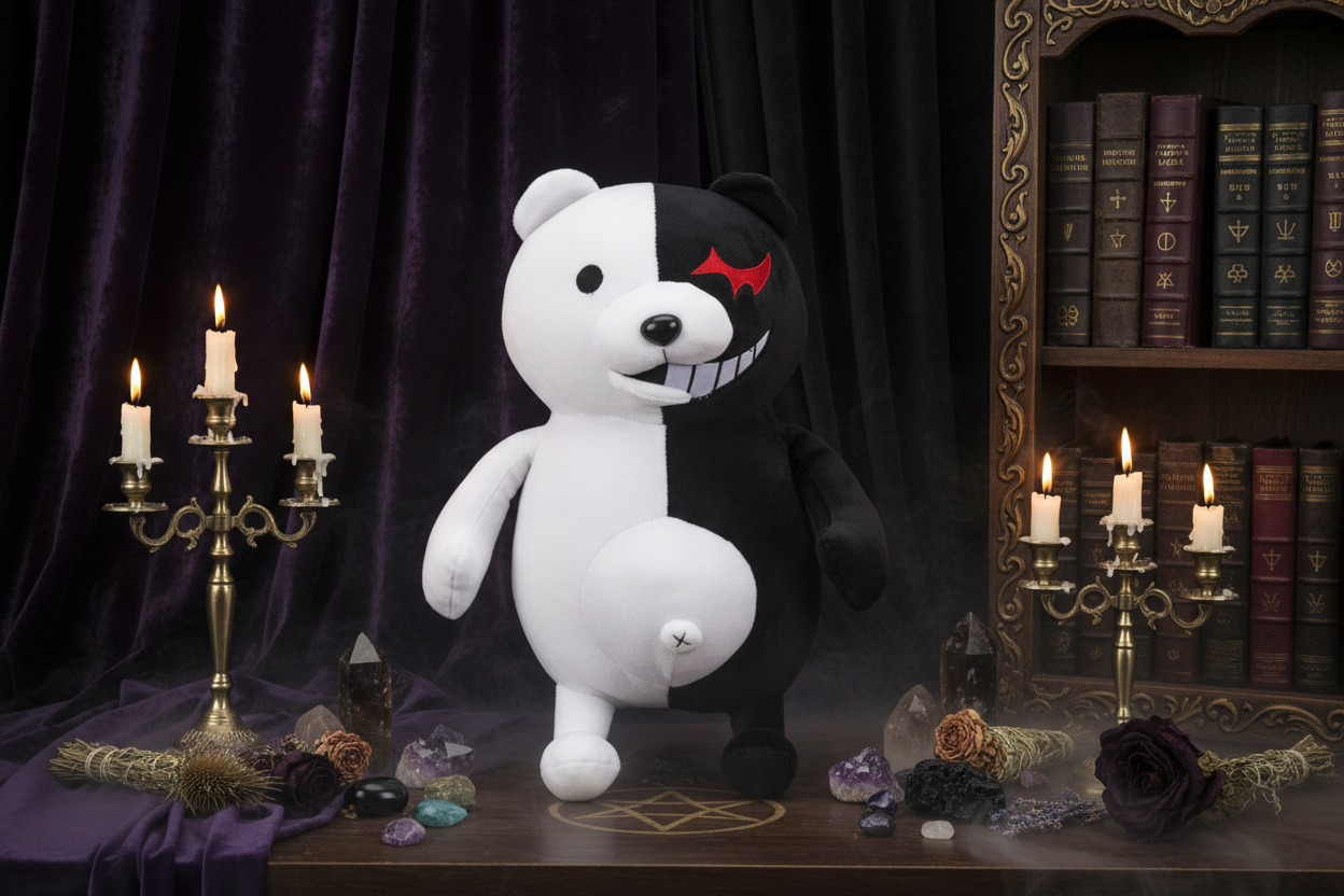 Devil Bear Plushie - Sorceress Sanctuary black