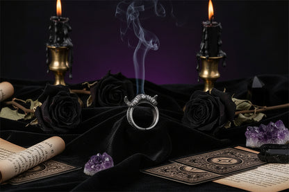 Devil Horn Ring - Sorceress Sanctuary Adjustable opening / Retro