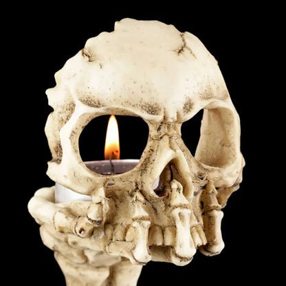 Skull Candle Holder