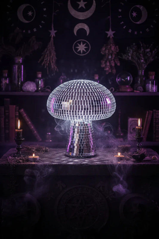 Disco Mushroom Lamp - Sorceress Sanctuary 12x14cm-13x10cm-15x18cm-20x23cm-25x28cm