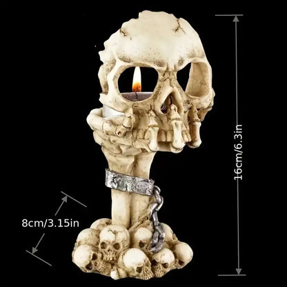 Skull Candle Holder