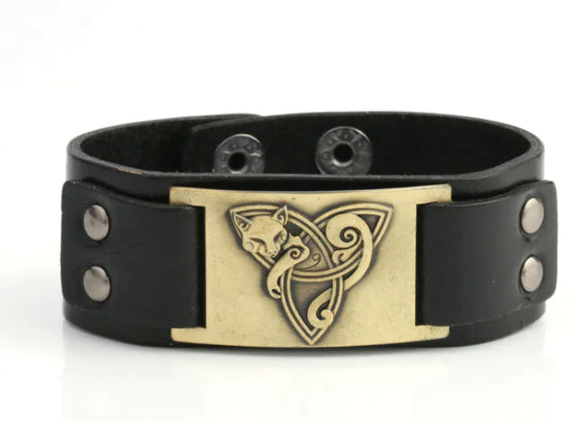 Antique Fox Leather Bracelet