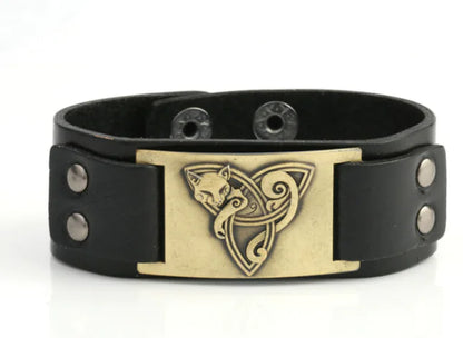 Antique Fox Leather Bracelet