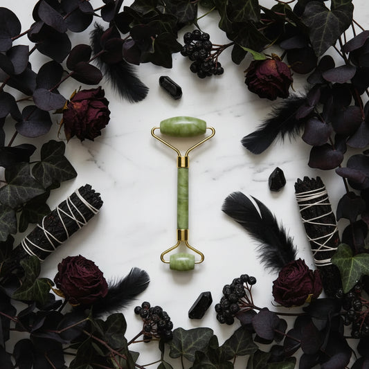Double-headed Jade Roller - Sorceress Sanctuary Green / Green-Green / Style 1-Green / Style 2-Green / Style 3-White / White