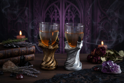 Dragon Claw Goblet - Sorceress Sanctuary Silver-Gold-Black
