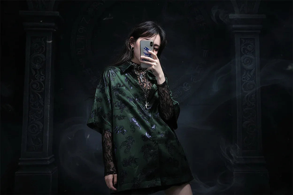Dragon Mystic Shirt - Sorceress Sanctuary Green / M-Green / L