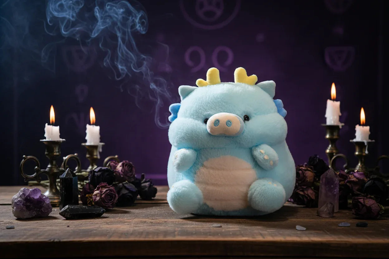 Dragon Pig Familiar - Sorceress Sanctuary Blue / 30cm-Green / 30cm-Brown / 30cm-Pink / 30cm-White / 30cm