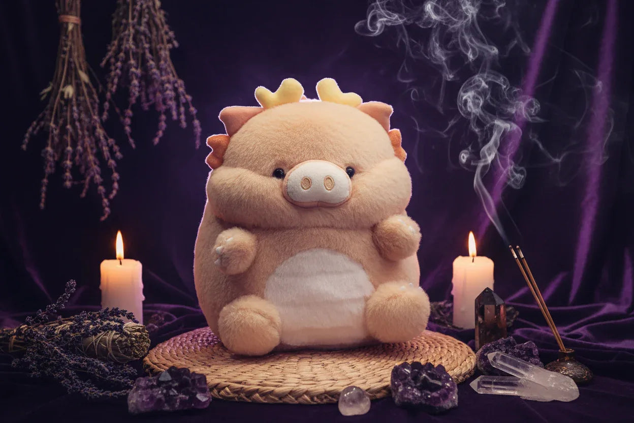 Dragon Pig Familiar - Sorceress Sanctuary Blue / 30cm-Green / 30cm-Brown / 30cm-Pink / 30cm-White / 30cm