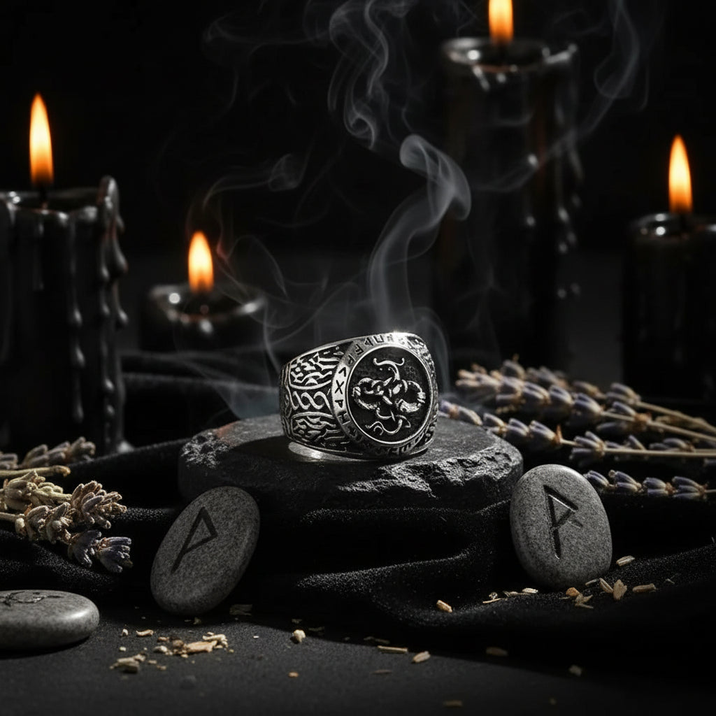 Dragon Rune Ring - Sorceress Sanctuary Steel color / 9-Steel color / 10-Steel color / 11-Steel color / 12-Steel color / 13