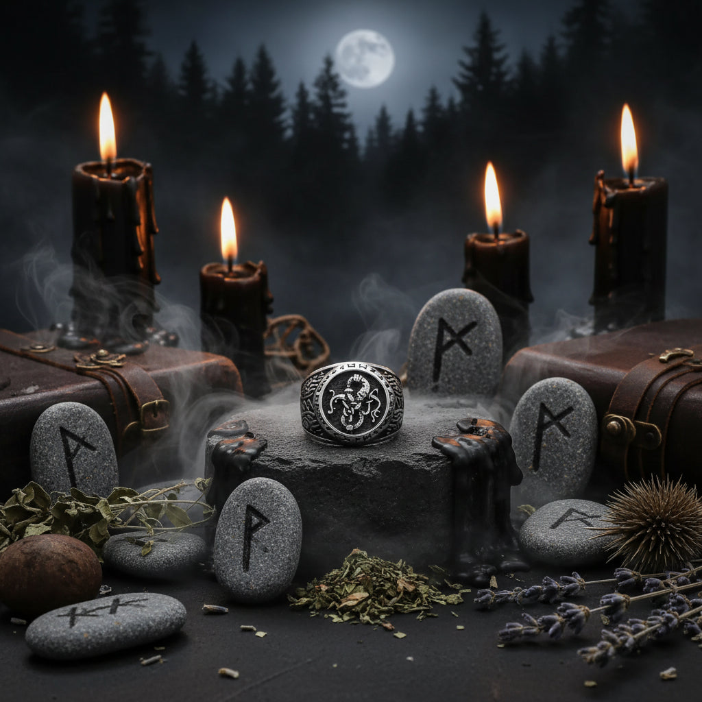 Dragon Rune Ring - Sorceress Sanctuary Steel color / 9-Steel color / 10-Steel color / 11-Steel color / 12-Steel color / 13