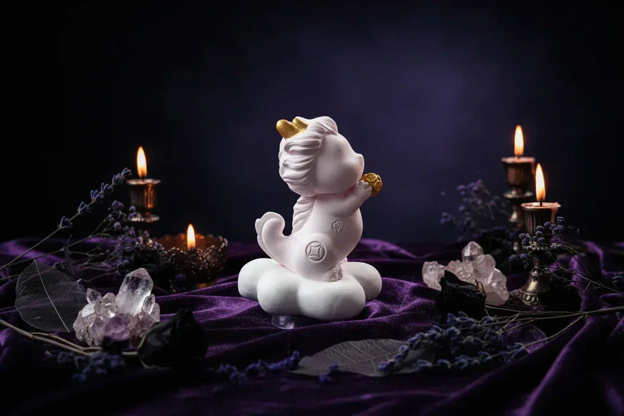 Dragon Spirit Diffuser - Sorceress Sanctuary Blessing holding beads Xianglong White (gift box)-Blessing holding beads Xianglong pink (gift box)