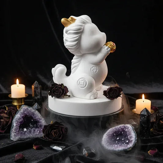 Dragon Spirit Diffuser - Sorceress Sanctuary Blessing holding beads Xianglong White (gift box)-Blessing holding beads Xianglong pink (gift box)