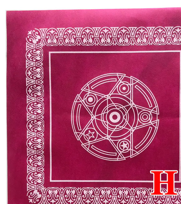 Tarot Tablecloth With Star Pattern & Velvet Material