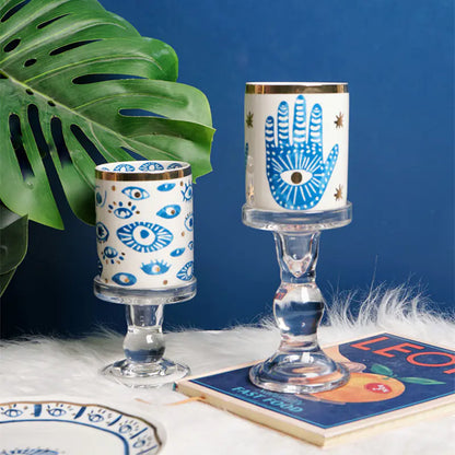 Spiritual Healing | Ceramic Plate & Candle Holder Set