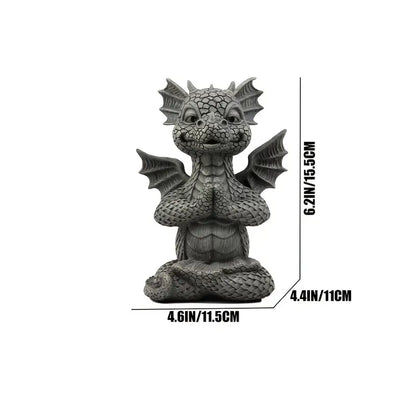 Meditation Fiery | Dragon Statue