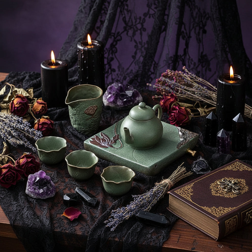 Ceramic Teacup and Teapot Set, Simple and Portable Sorceress Sanctuary