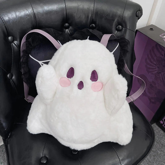 Plush Ghost Backpack