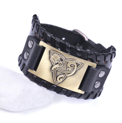 Antique Fox Leather Bracelet