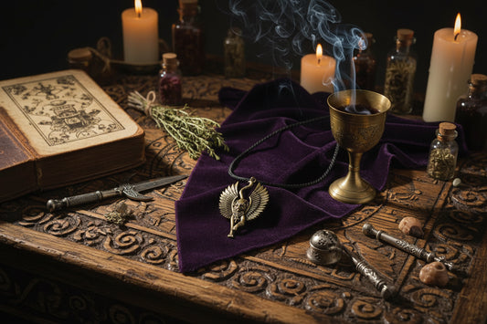 Egyptian Cat Necklace - Sorceress Sanctuary Gold-Silver